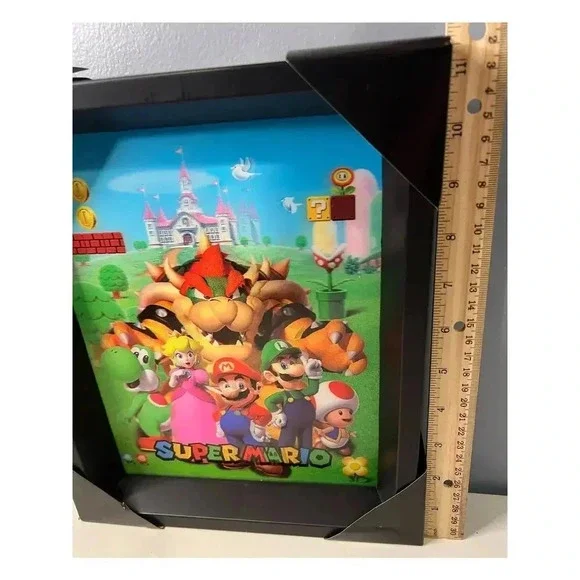 NIB Super Mario Brothers Shadow Box 3D Wall Art - Picture 5 of 6